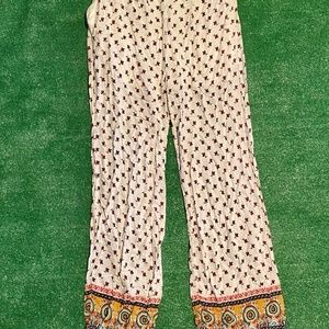 Xhilaration Silk Women's Floral Flower Pants Large